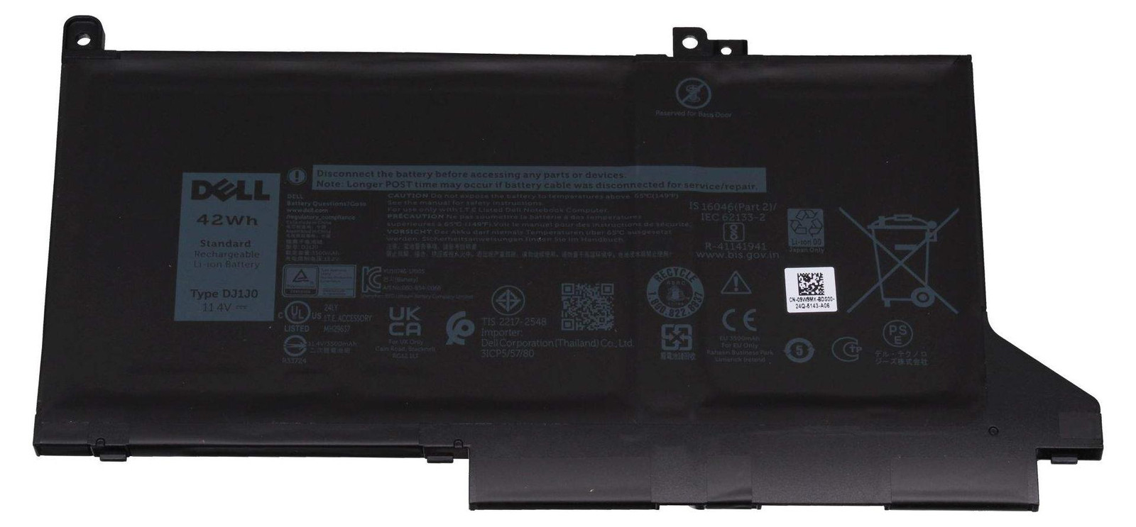 Dell laptopbatterij lithium-ion 3500 mAh