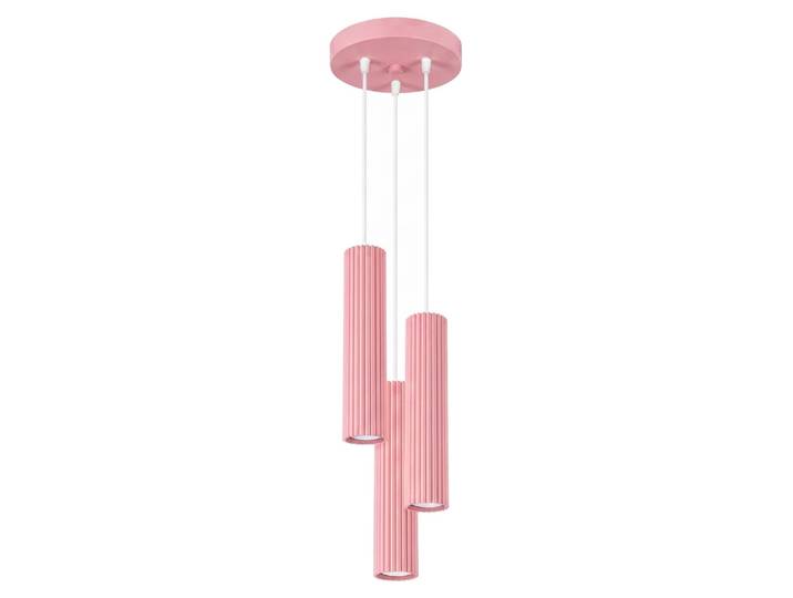 Suspension KARBON 3P rose 3xGU10 10W aluminium 108x19.5x19.5cm Sollux Lighting