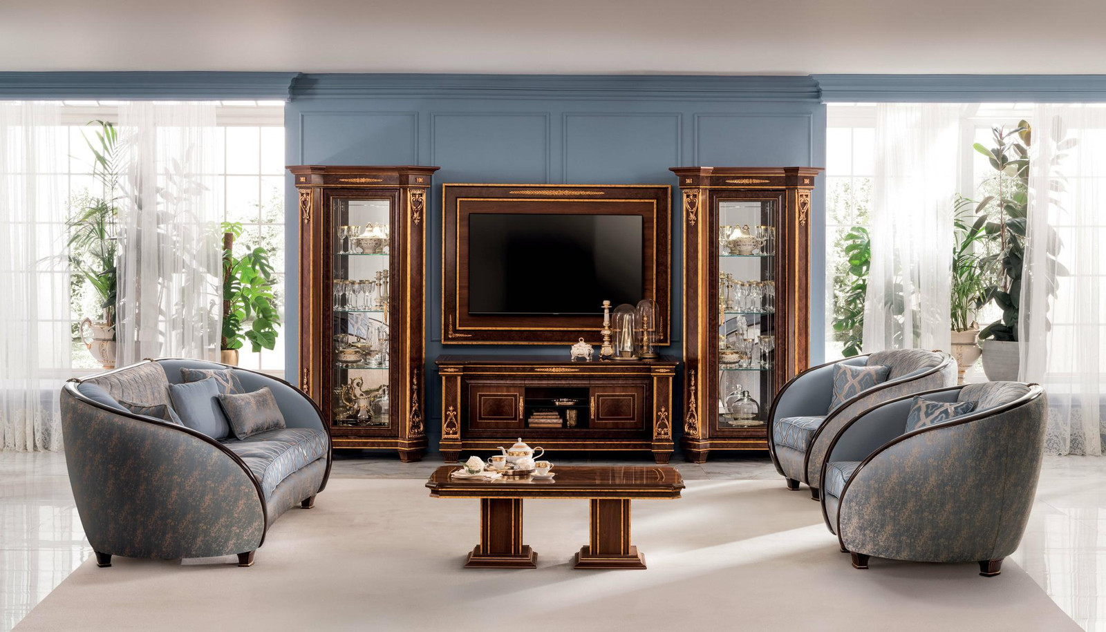 Arredoclassic Luxus Klasse 2+1 Italiaanse Moderne Sofagarnitur
