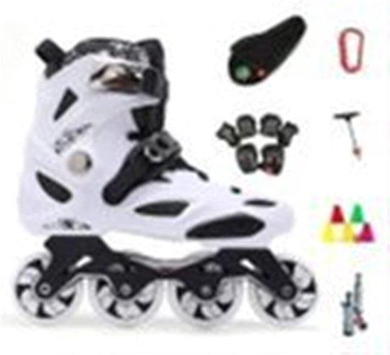 Inline Skates Erwachsene Verstellbar Weiß - Fitness und Freizeit