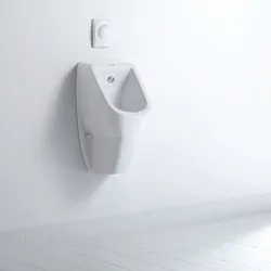 Duravit D-Code Urinal 0829300000 für 1/2 Zoll Anschluss, ohne Fliege, Weiß Hochglanz