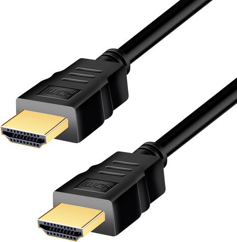 LogiLink HDMI AV Anschlusskabel [1x HDMI-Stecker - 1x HDMI-Stecker] 3m Schwarz