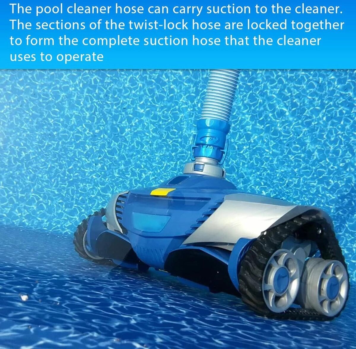INF Schwimmbad-Staubsaugerschlauch 1cm x 100cm – flexibler gewellter EVA+PE, kompatibel mit Zodiac Baracuda MX6