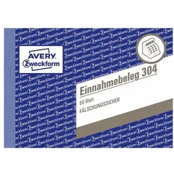 Avery Zweckform Formularbuch »Einnahmebeleg mit Dokumentendruck« grün, 14.8x10.5 cm