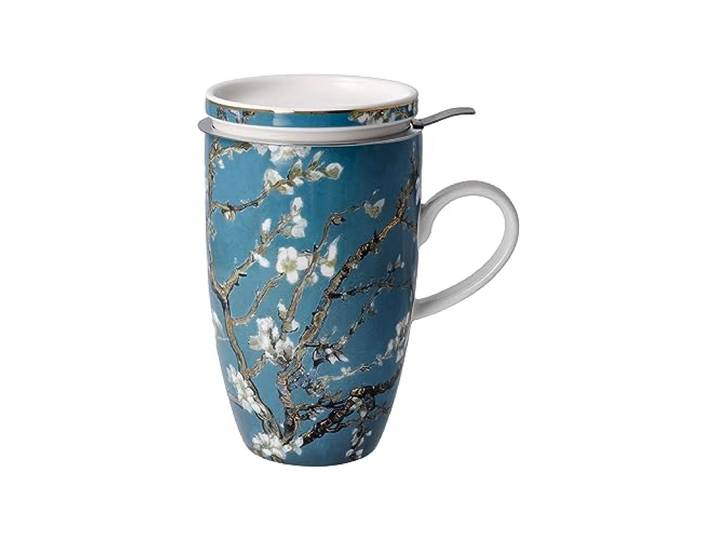 Goebel Vincent van Gogh Vincent van Gogh - Mandelbaum Blau - Teetasse mit Deckel und Sieb