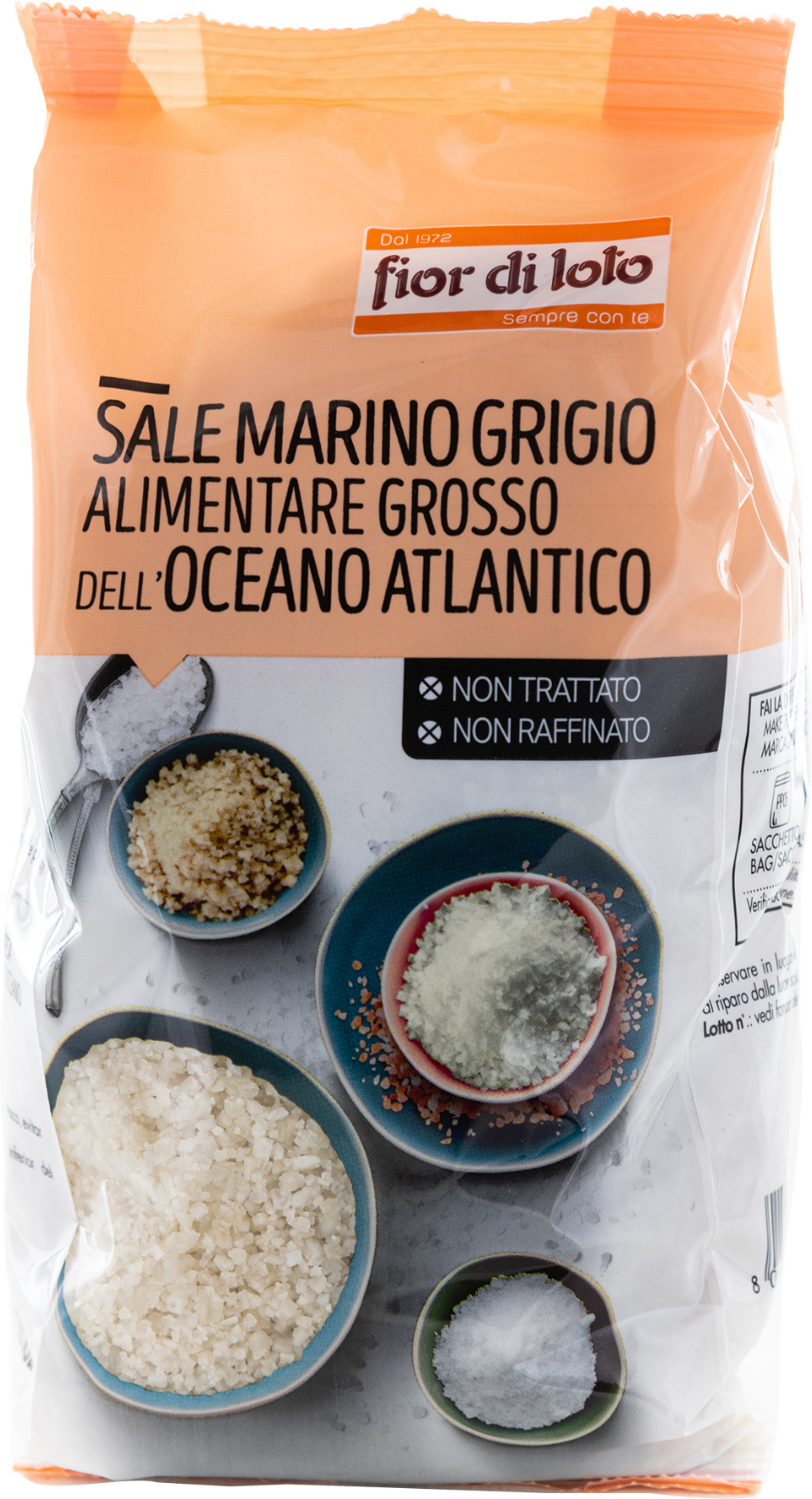 FIOR DI LOTO Sale Marino Alimentare Dell'Oceano Atlantico - Grosso 1000 Grammi 