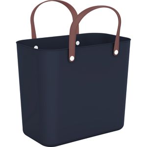 Rotho Einkaufskorb Albula Multibag Style, midnight blau, aus Kunststoff, bis 40 kg, 25 Liter