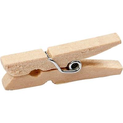 Creativ Company Holzklammern, L 30 mm, B 3 mm, 30 Stk