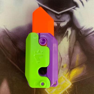 Uplift Treasures 3D Printed Carrot Fidget Toy Folding Puzzle 1pc a1 Green