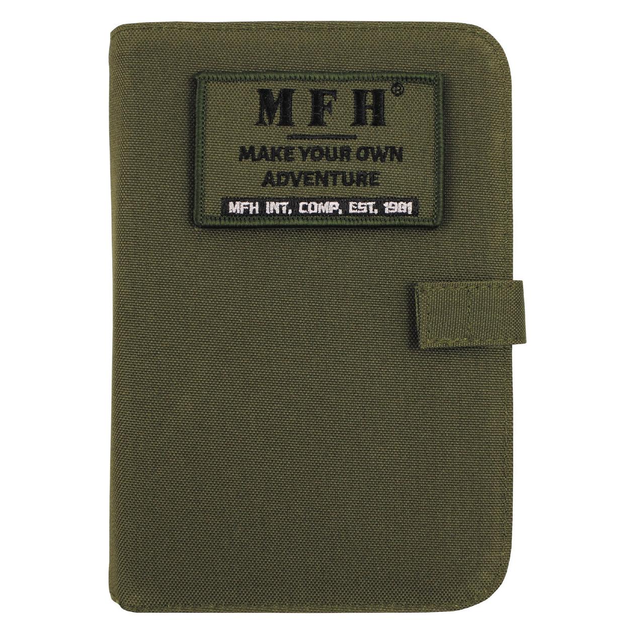 Mfh Terminplaner, A6, oliv, Ringbuchhalterung, Blätter (A6, 1 Tag / 1 Seite) (32020086)