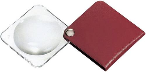Eschenbach 1752160 Leder-Einschlaglupe Vergrößerungsfaktor: 3.5 x Linsengröße: (Ø) 60mm Rot