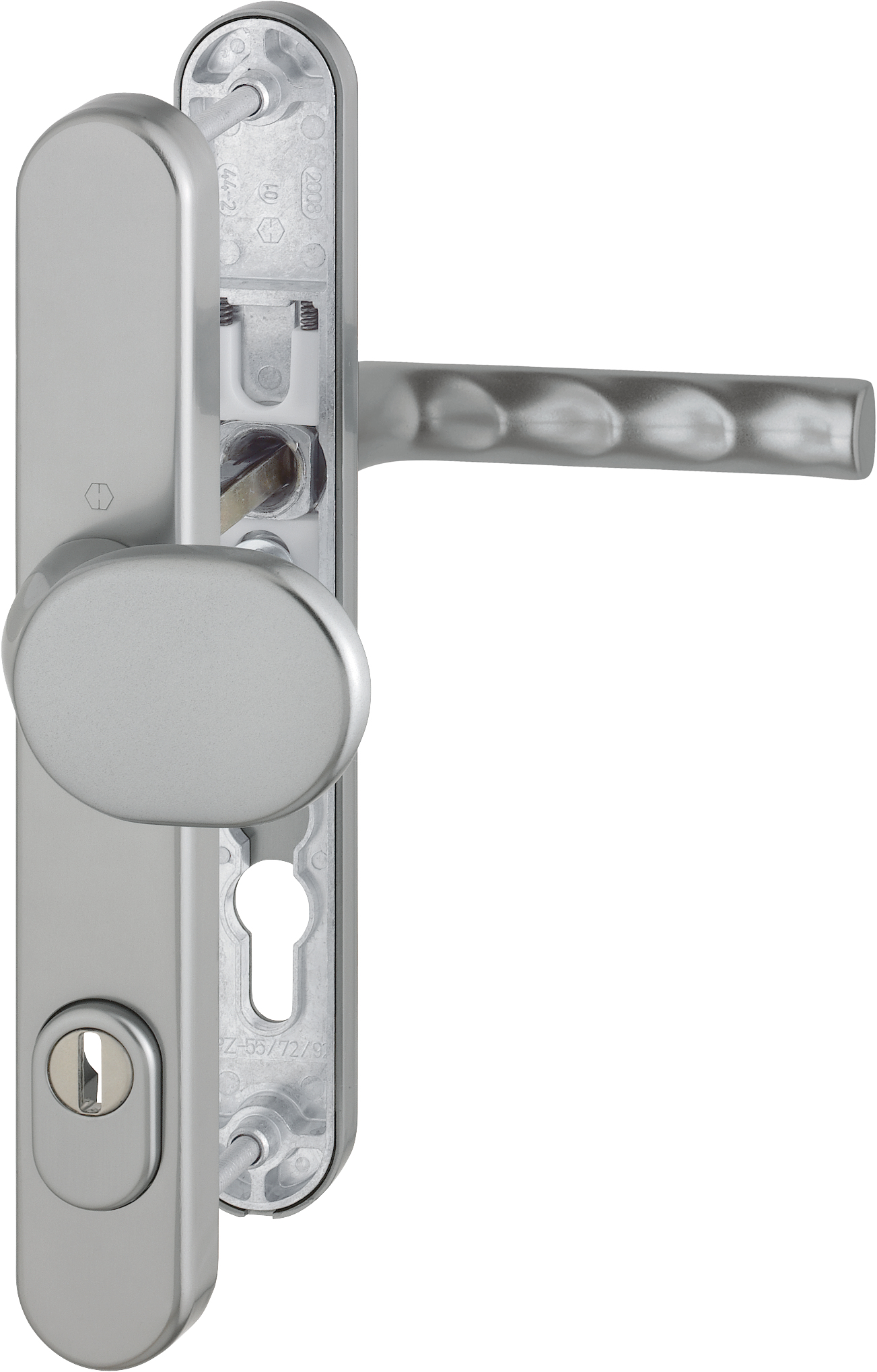 HOPPE Sicherheits-Wechselgarnitur Hamburg 86G/3359ZA/3357N/1700FA,Langschild,ES1,ZA92/8,F9,TS72-82 12172959