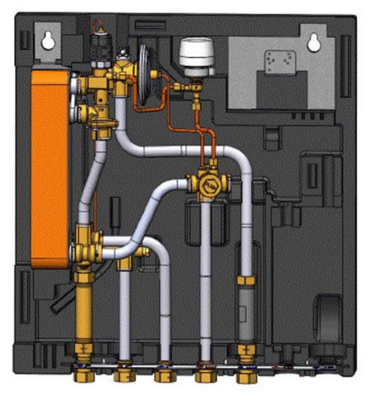 DANFOSS Wohnungsstation Evoflat WSS 1 ohne Heizung