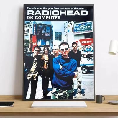 Inspired Finds Radiohead In Rainbows Canvas Poster Music Wall Art Aesthetic Print For Bedroom & Living Room Decor comic Style Band Cover 19.69x27.56in Frameless