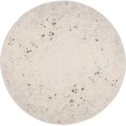 TEPGO Wollteppich Oman alabaster 100x100 cm rund