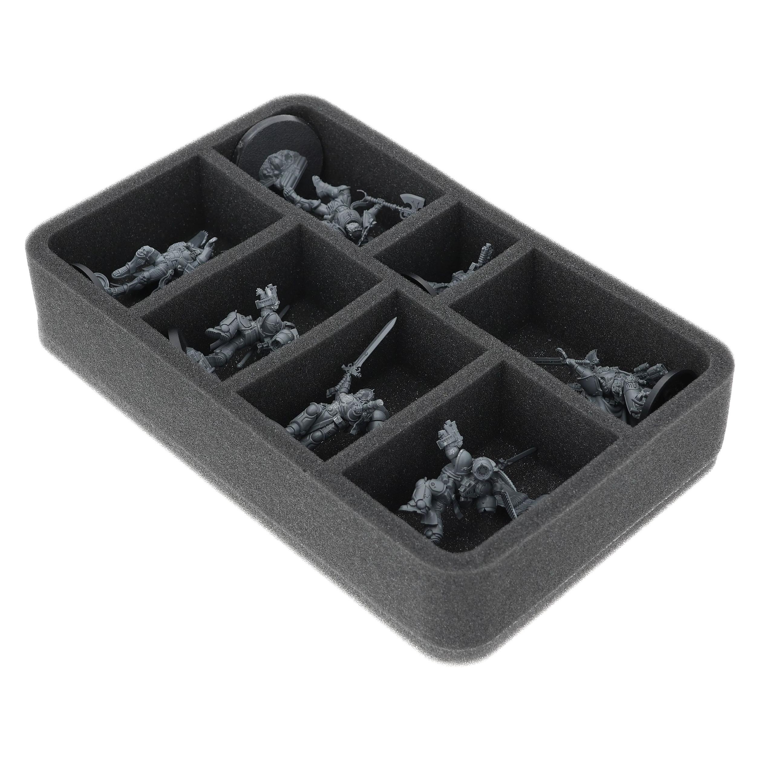 Feldherr Schaumstoffeinlage für Blood Angels - 7 Fächer, passend für Miniaturen (Schaumstoff) (433750)