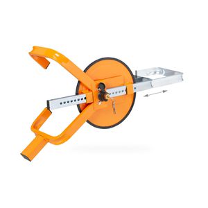 Relaxdays Parkkralle 10047113, 13 - 15 Zoll, für Auto & Anhänger, Reifenbreite bis 215 mm