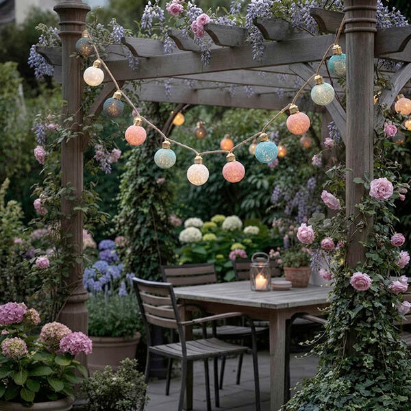 Solar Centre Elan Set of 15 Rope Festoon Solar Lights