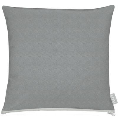 Dekokissen APELT "Ciao", grau (hellgrau, unifarben), B:45cm H:5cm L:45cm, Baumwolle, Polyester, Dekokissen_Sitzkissen_Kissenhüllen