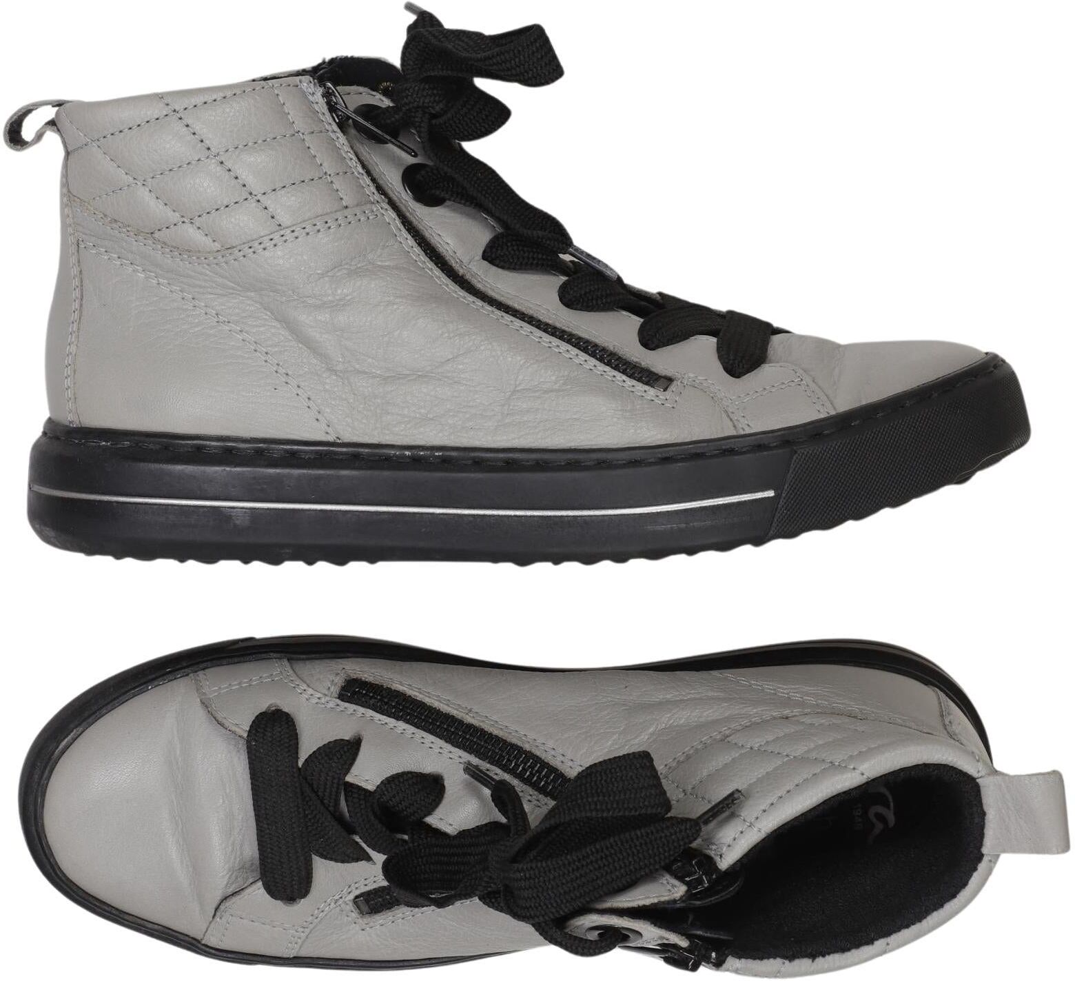 Stuart Weitzman Damen Stiefel, Grau, Gr. EU 40,5 (UK 7), Leder - Second Hand