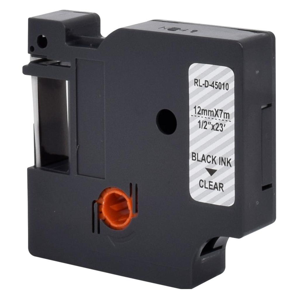 Neutral DYMO D1 12mm SCHWARZ-KLAR (1.20 cm, Transparent) (N9140810069)