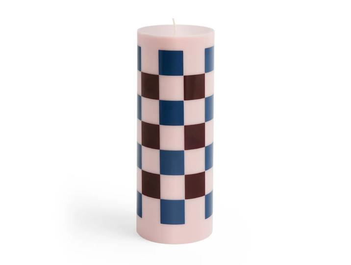 HAY - Column Kerze L, light pink / bordeaux / dark blue