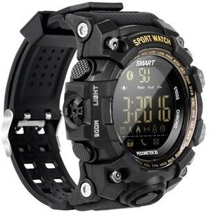 Everyday Crate EX16S Outdoor Smart Watch 5ATM Waterproof Bluetooth Sports Watch With Long Battery Life black
