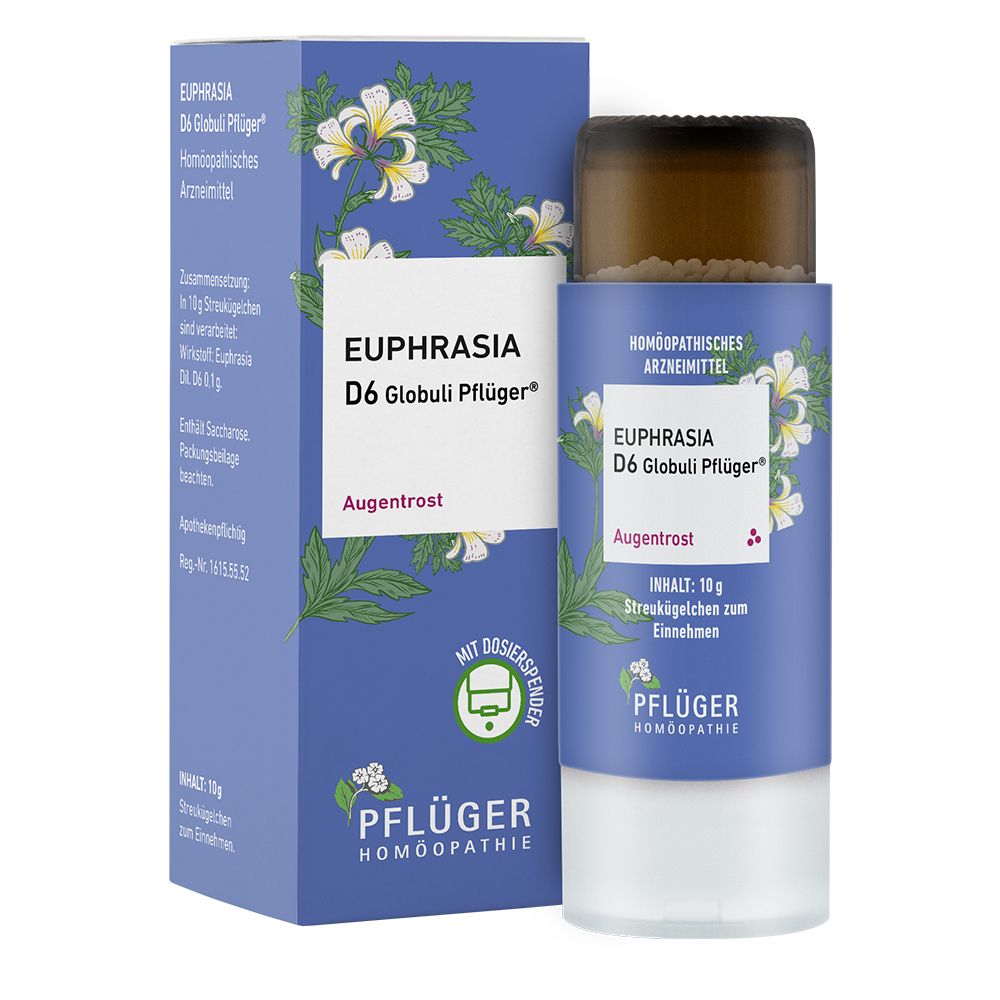 Euphrasia D 6 Globuli Pflüger Globulispender 10 g