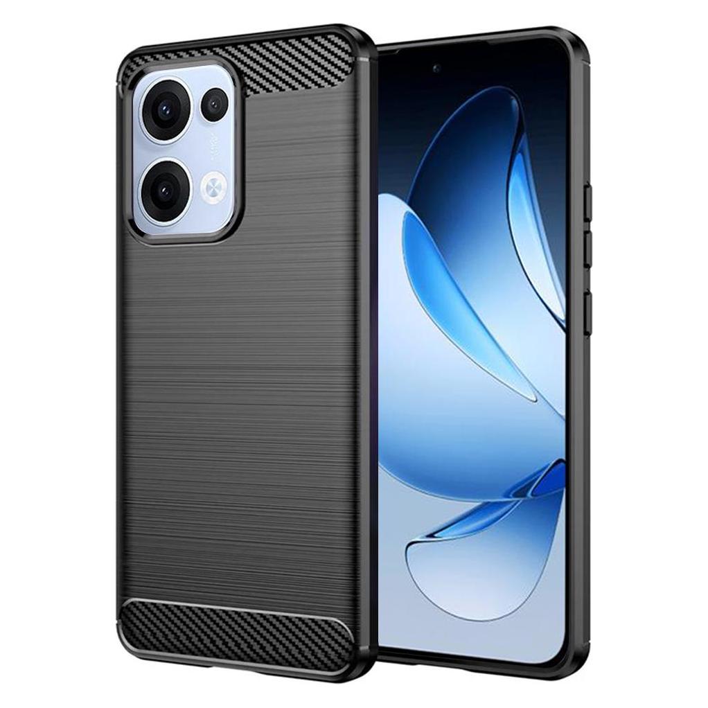 Techsuit - Carbon Silicone - Oppo Reno13 - Black (Oppo Reno 13) (56365124)