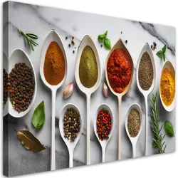 WANDBILD aromatische gewürze für die küche