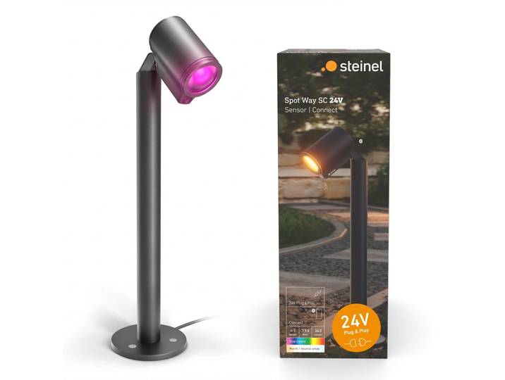 Steinel LED Wegeleuchte Spot Way 24V Bewegungssensor warmweiß-neutralweiß RGB anthrazit