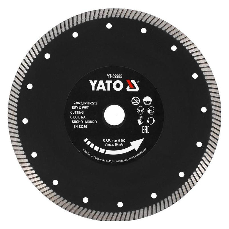 Yato Tarcza Diamentowa Turbo 230mm Do Gresu (YT-59985)