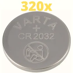 320x Varta Lithium 3V CR2032-P Bulk 3V/220mA lose CR 2032
