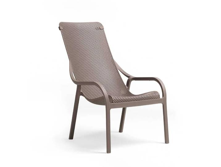 NARDI fauteuil pour extérieur NET LOUNGE (Gris tourterelle - Polypropylène PRV)