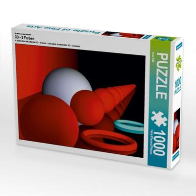 CALVENDO Puzzle Ein Motiv aus dem Kalender 3D - 3 Farben | 1000 Teile Lege-Größe 64x48cm Foto-Puzzle für glückliche Stunden