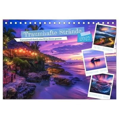 Traumhafte Strände (Tischkalender 2027 DIN A5 quer), CALVENDO Monatskalender