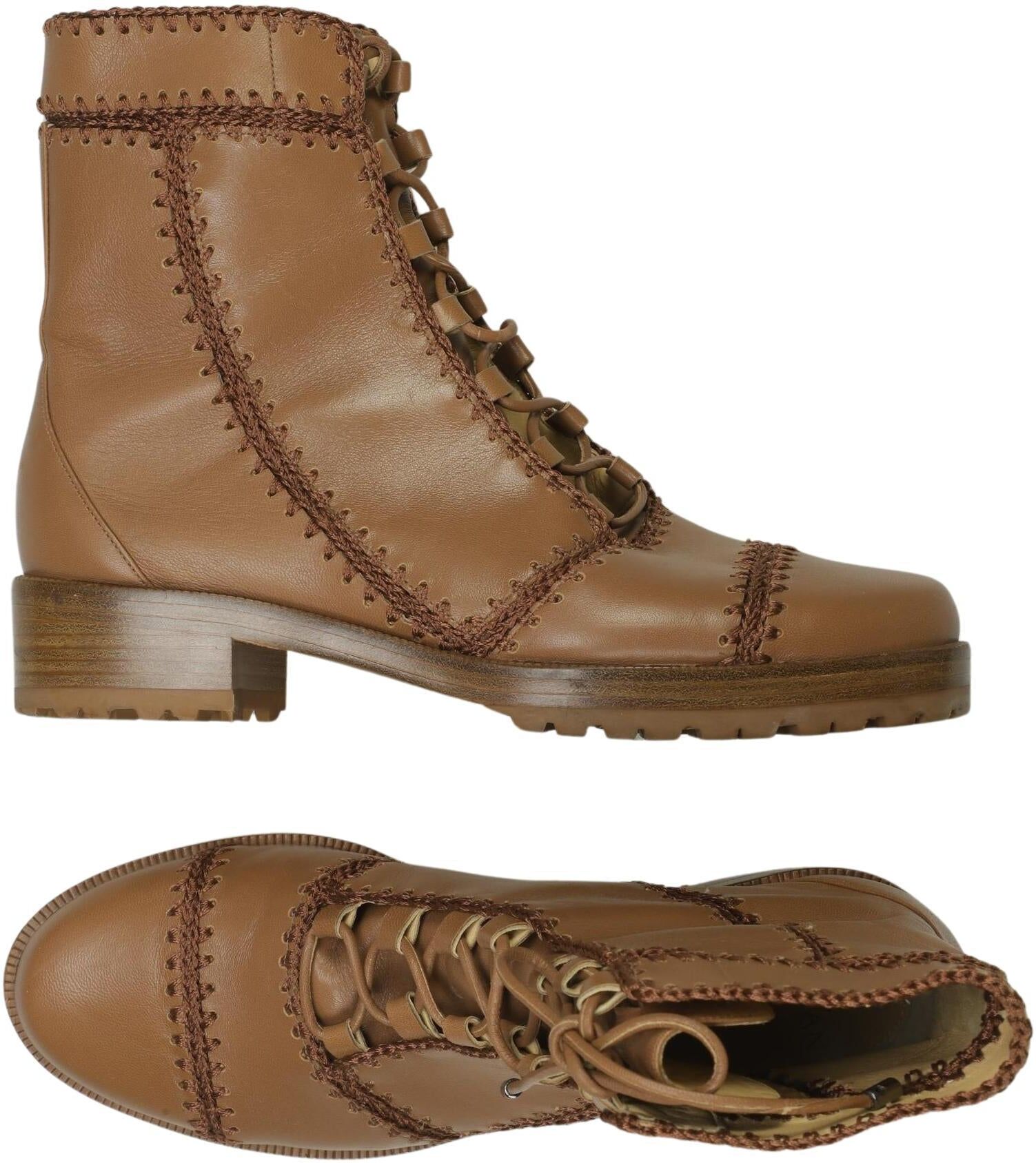 Alexandre Birman Damen Stiefelette, Braun, Gr. EU 36, Leder - Second Hand