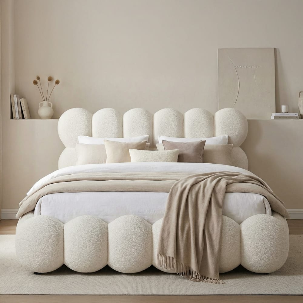 Maison Aubertin Lit coffre blanc 180x200 Blanc 200x110x180cm