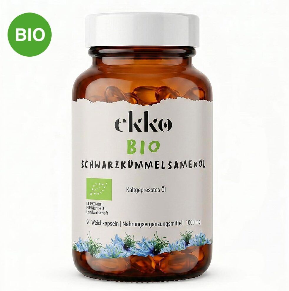 Bio Schwarzkümmelsamenöl 1000 mg Weichkapseln