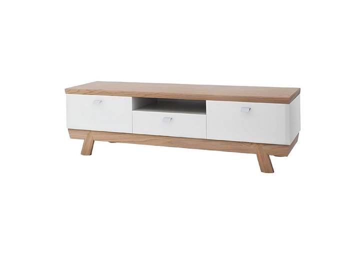 Xlmoebel TV-Schrank Holz TV-Lowboard mit Ablageflächen in zeitlosem Design (TV-Lowboard (TRK) Hergestellt in Europa