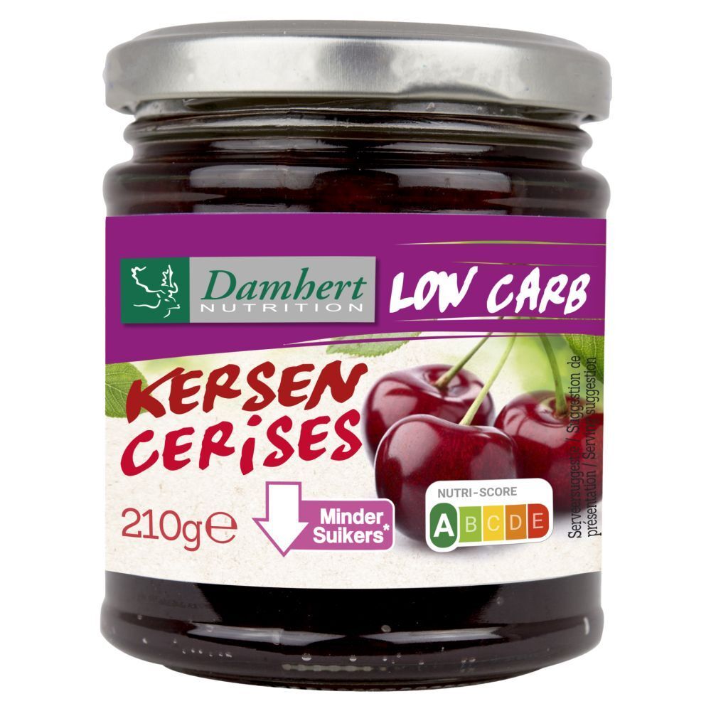 Damhert Dieetconfituur Kers Tagatose 210 g Creme