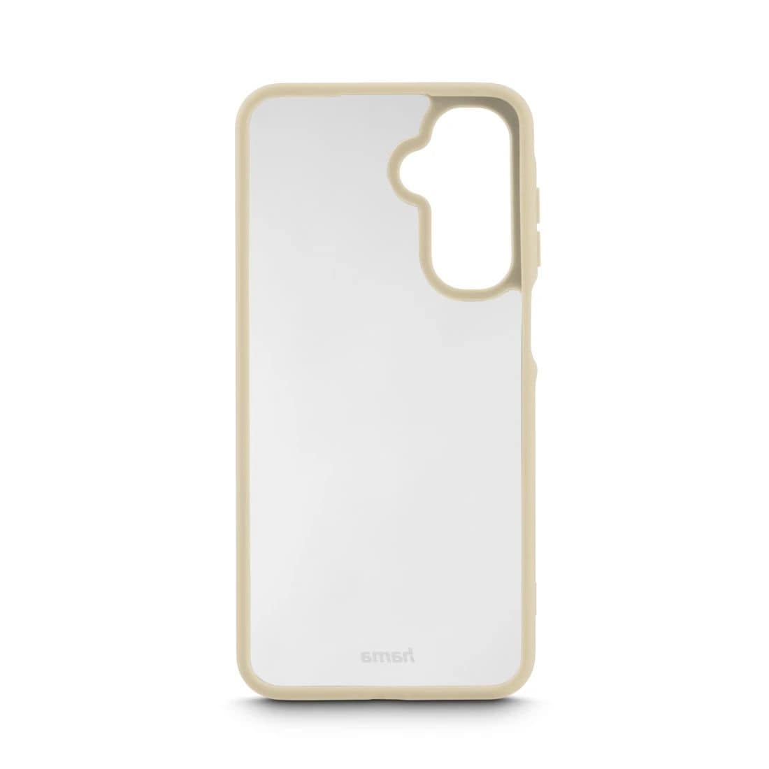 Hama 080276 Frame Protect Cover für Galaxy A17 (Beige, Transparent) 00080276