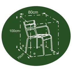 Gartenstuhl Schutzhaube anthrazit Schutzhülle Abdeckhaube Abdeckung 80x70x100cm anthrazit