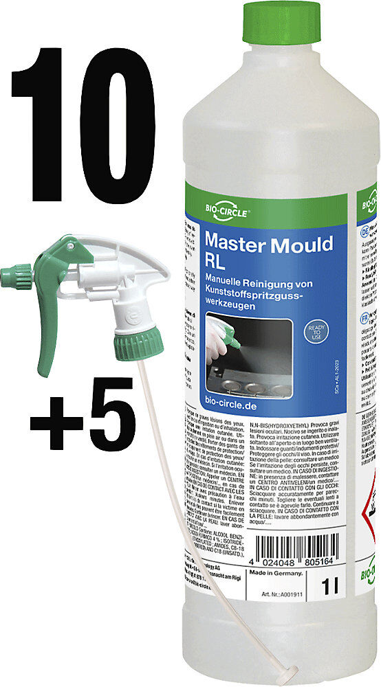 Reiniger Master Mould RL, Reinigung von Spritzguss-Formen und -Werkzeugen, Inhalt 10 l Bio-Circle