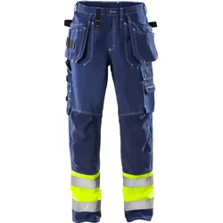 Warnschutz Handwerkerhose "247 FAS" Klassiker - C46 - blau/gelb