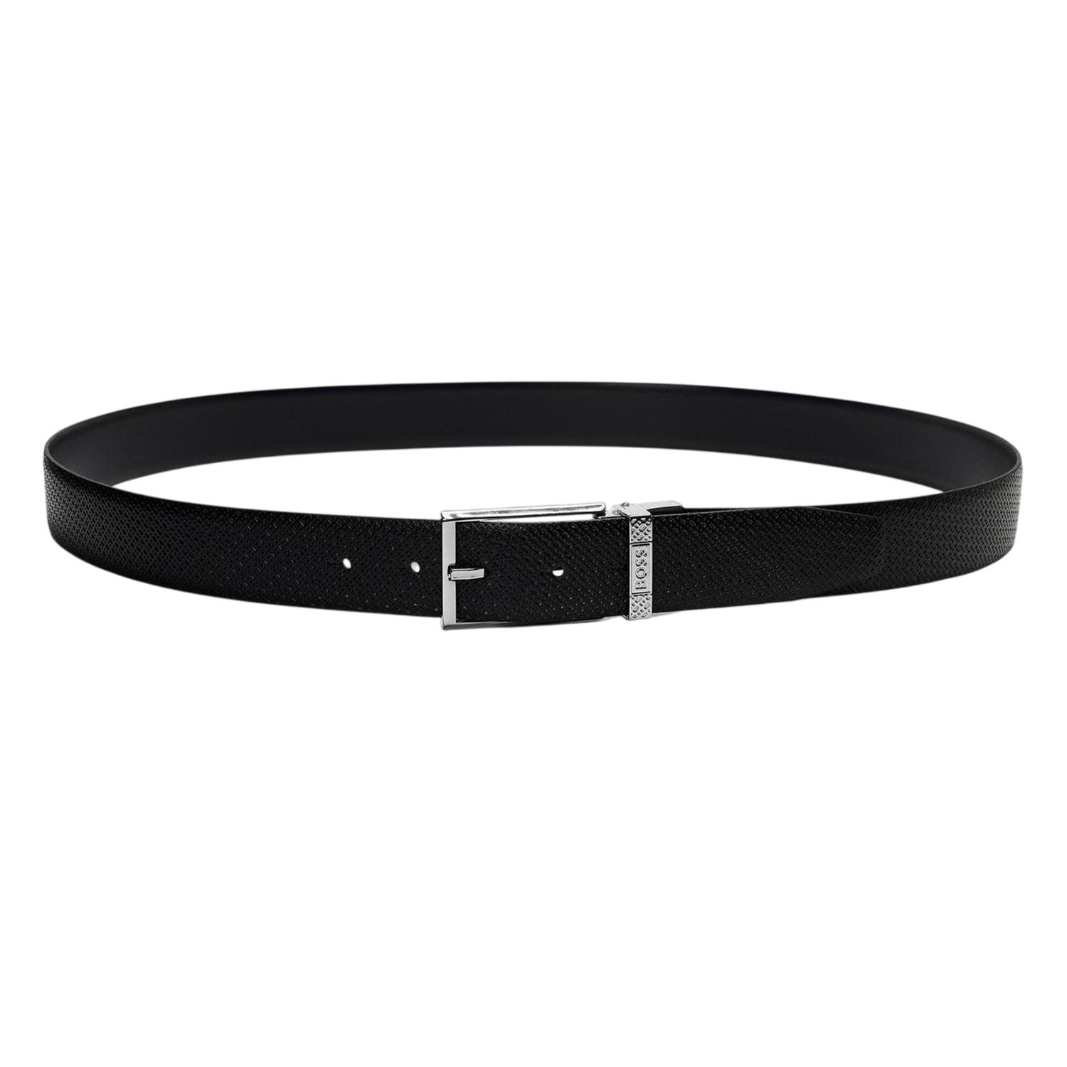 Boss Heren Giaco Leren Riem (Zwart)