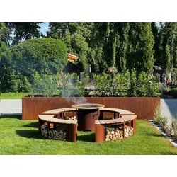 Badeko Grill-/Feuerstelle „Freiburg“ in Edelrostoptik