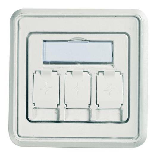 Telegärtner Kabelkanal-Anschlussdose - Alpine White (H02010A0053)
