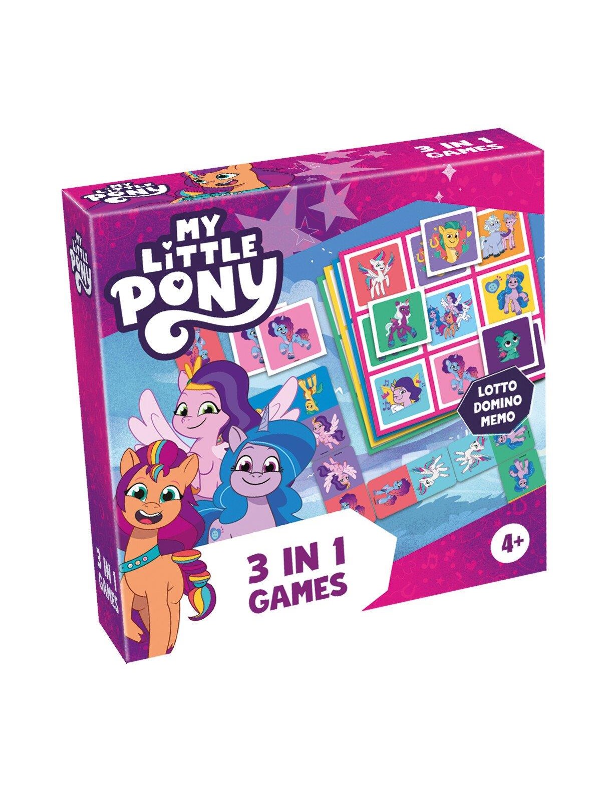 Tactic My Little Pony 3 in 1 Lotto Domino Memo