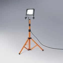 OSRAM LED WORKLIGHT 50W 840 4000K IP65 Floodlight mit Stativ grau/orange - Baustellenstrahler